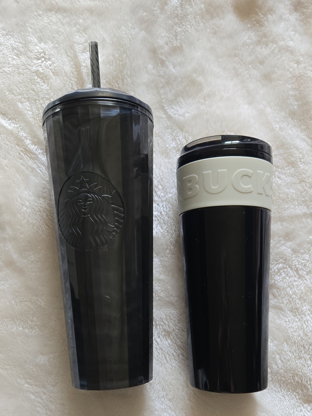 Starbucks Black and White Reusable Tumblers Set